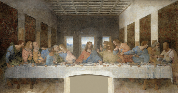 一点透視図法の代表作|レオナルド・ダ・ヴィンチ《最後の晩餐》の遠近構図