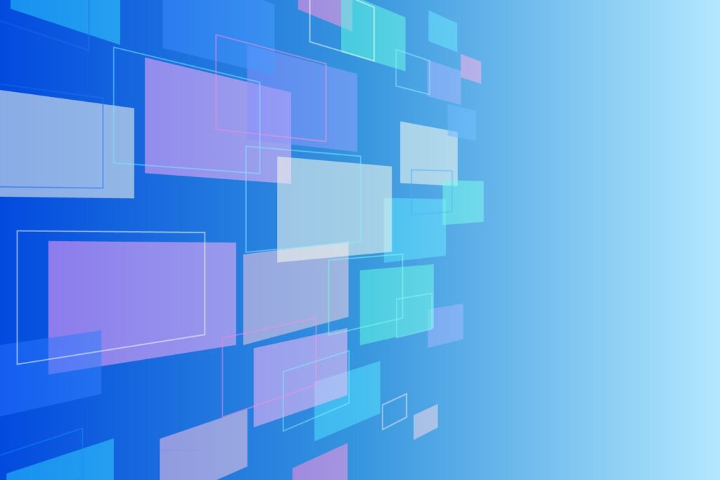一点透視図法の作例を紹介する導入イラスト
